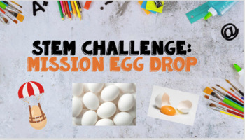 Preview of Egg Drop Challenge Powerpoint & Activity Sheet - STEM!!