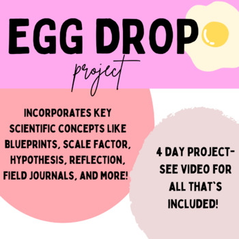 Preview of Egg Drop- Complete Project with Field Journal!