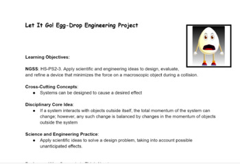 Preview of Egg Drop Design Project