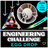 Egg Drop Engineering Challenge STEM Complete Lab EZ & FUN 