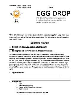 Preview of Egg Drop Lab