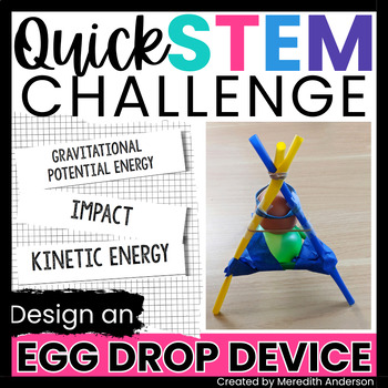 Preview of Egg Drop STEM Activity - End of Year STEM Challenge