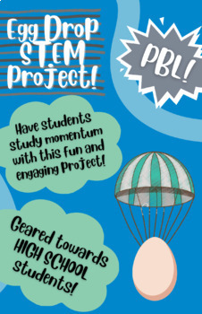 Preview of Egg Drop STEM Project - Momentum Study for Middle/High School Students!