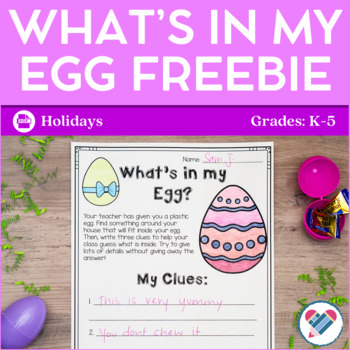 Preview of What's In My Egg FREEBIE