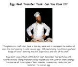 Egg Heat Transfer Task: Can You Cook It?