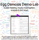 Egg Osmosis Guided Reading & Demonstration Lab 