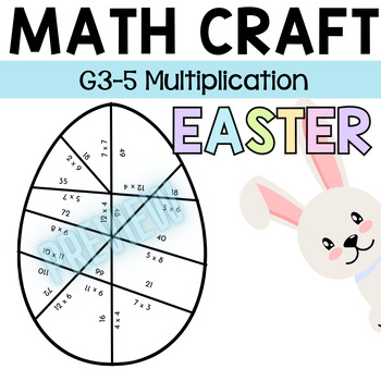 Preview of Egg Puzzles | Multiplication Easter Math Craft Activity