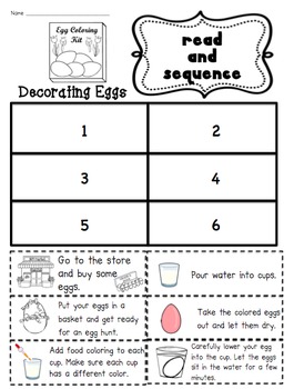 Egg Sequencing Activities by Sarah Paul | Teachers Pay Teachers