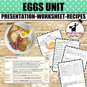 Preview of Egg Unit Family and Consumer Sciences - Nutrition - Recipes - Food Science - Lab