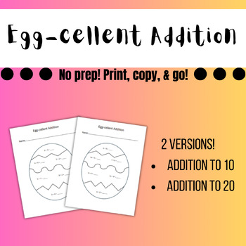 Preview of Egg-cellent Addition