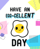 Egg-cellent Back To School Postcards + Posters + Positive 