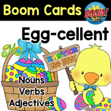 Egg-cellent Easter Egg Hunt - Boom Cards - Nouns, Verbs, A