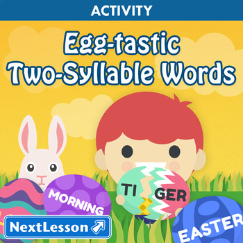 Preview of Egg-tastic Two-Syllable Words - Easter Activity
