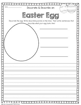 Eggcellent Easter Writing & Literacy Activities by Emily's ...