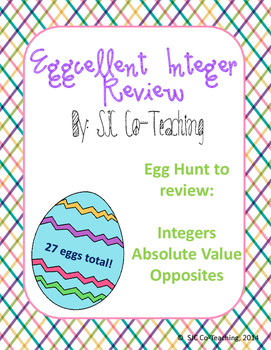Preview of Eggcellent Integer Review Activity