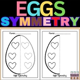Easter Egg Lines of Symmetry Drawing Activity, Math Art Ce