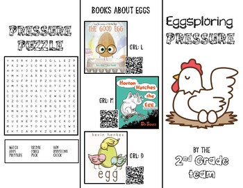 Preview of Eggsploring Pressure Walking On Eggs Science Experiment Notebook printable