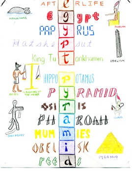 Preview of Egypt Acrostic; Illustrated Poem of Ancient Egypt