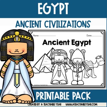 Egypt Ancient Civilizations Worksheets and Activities by A Teachable Year