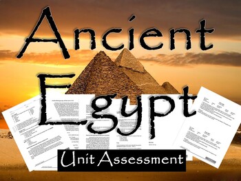 Preview of Ancient Egypt Test