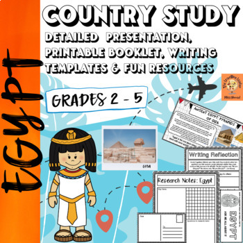 Preview of Egypt Country Study: Presentation and Printables