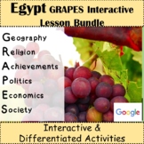Egypt GRAPES Unit Bundle Google Lessons Differentiated Sel
