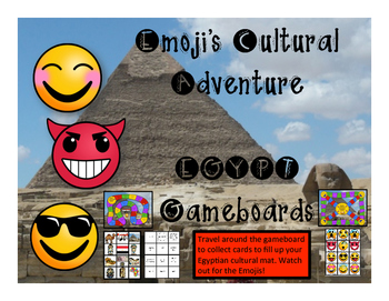 Preview of Egypt Game - Emoji's Cultural Adventure Gameboard