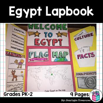 Preview of Egypt Lapbook for Early Learners - A Country Study