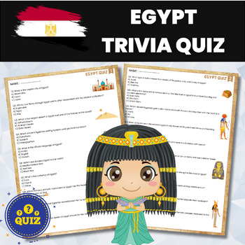 Preview of Egypt Quiz | Egyptian History and Geography | World History and Geography 