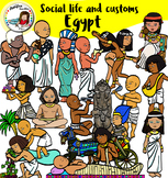 Egypt -Social Life and Customs set 1 clip art
