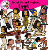 Egypt -Social Life and Customs set 2 clip art