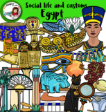 Egypt -Social Life and Customs set 3 clip art
