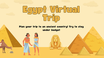 Preview of Egypt Virtual Field Trip (Budget/Real-World Math Skills)