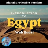 Egypt WebQuest - Digital or Printable Worksheet for Resear
