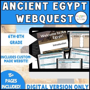 Preview of Ancient Egypt WebQuest: Reading and Research - Digital Version