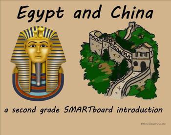 Preview of Egypt and China - A Second Grade SMARTboard Introduction