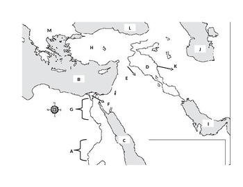 Egypt And Mesopotamia Map Assessment