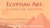 Egyptian Art- Landscape Painting (Pyramids) Step-by-Step P