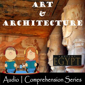 Preview of Egyptian Art & Architecture | Distance Learning | Audiobook | eBook | Worksheets