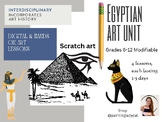 Egyptian Art unit 4 lessons grades 5-12 w art history, modfiable
