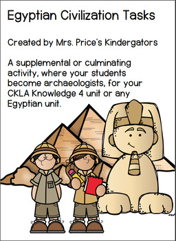 Preview of Egyptian Civilization Tasks- CKLA Knowledge 4