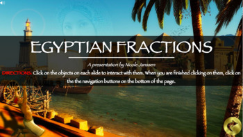 Preview of Egyptian Fractions Interactive Presentation