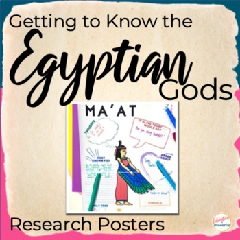 Preview of Egyptian God Research Poster Project | Egyptian Mythology Research Project