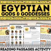 Egyptian Gods and Goddesses Mythology Reading Passages Act