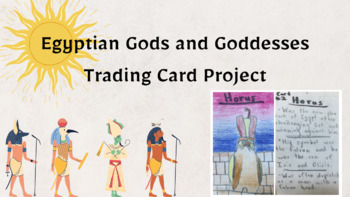 Preview of Egyptian Gods and Goddesses Trading Card Project
