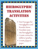 Egyptian Hieroglyphics: Student Name Translation Art Proje