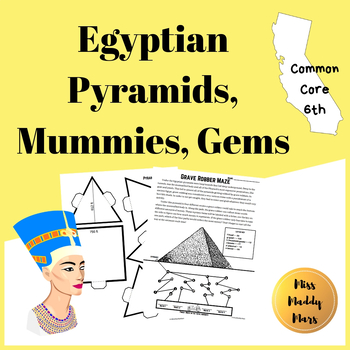 Preview of Egyptian Pyramids + Mummies + Gemstones [Math Stations]