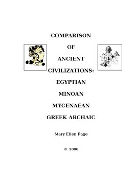 Preview of Egyptian, Minoan, Mycenaean, Archaic Greek Comparison Chart (revised)