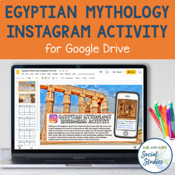 Preview of Egyptian Mythology Activity | Ancient Egyptian Gods Activity for Google Drive