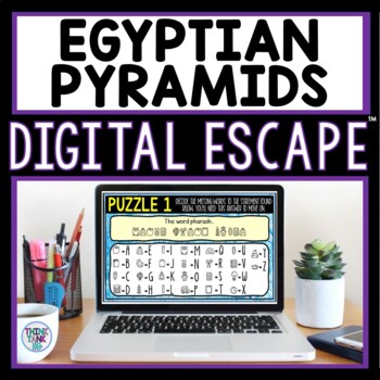 Preview of Egyptian Pyramids DIGITAL 360 Escape Room - Ancient Egypt
